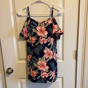 Floral Cold Shoulder Dress